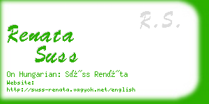 renata suss business card